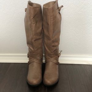 Tan boots